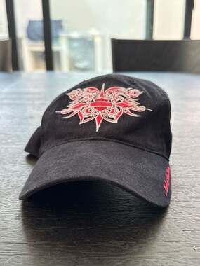 Vintage Harley-Davidson Women's Embroidered Tribal Graphic Cap Black
